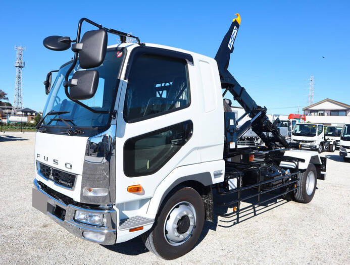 三菱 ファイター 中型/増トン アームロール クレーン付き ツインホイスト の中古トラック【車両No.158862】