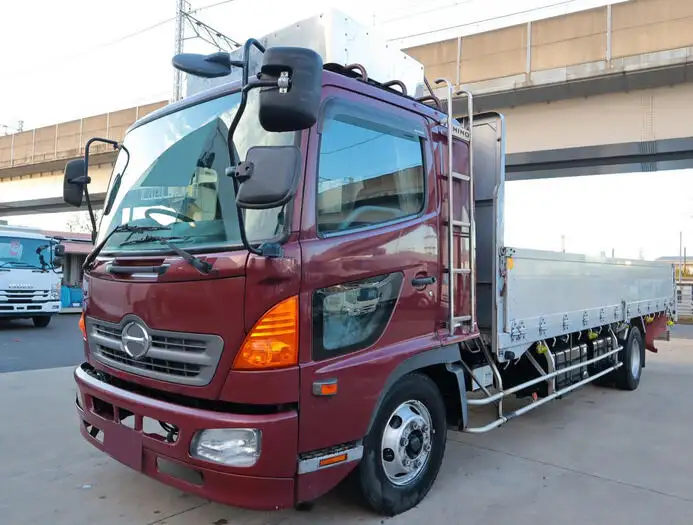 日野 レンジャー 中型/増トン 平ボディ アルミブロック ベッドの中古トラック画像1