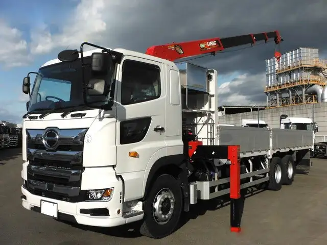 日野 プロフィア 大型 クレーン付 アルミブロック 4段 の中古トラック【車両No.158557】