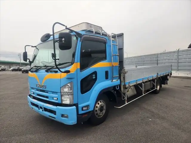 いすゞ フォワード 中型/増トン 平ボディ アルミブロック ベッドの中古トラック画像1