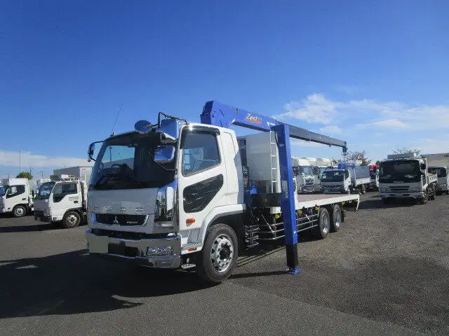 三菱 ファイター 中型/増トン 車両重機運搬 4段クレーン ラジコンの中古トラック画像8