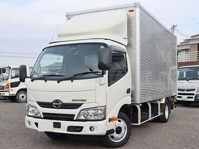 日野 デュトロ 小型 アルミバン パワーゲート TKG-XZU655Mの中古トラック画像1