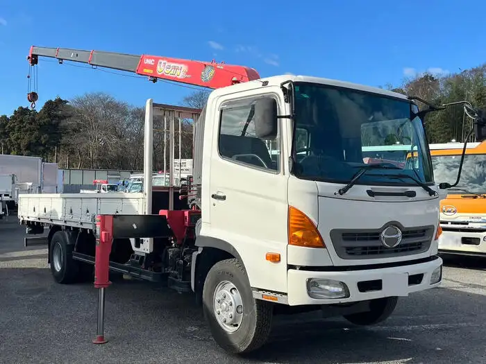 日野 レンジャー 中型/増トン クレーン付 床鉄板 4段の中古トラック画像2