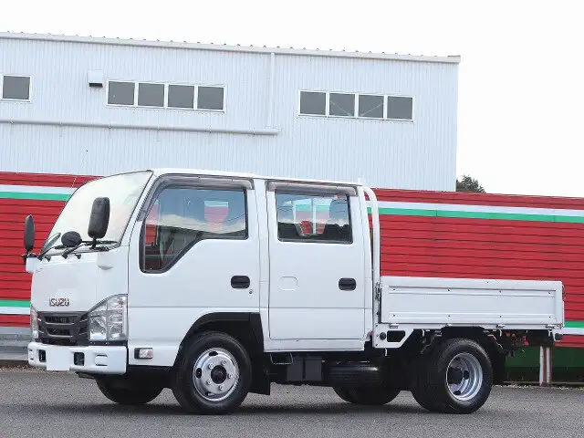 いすゞ エルフ 小型 平ボディ Wキャブ TPG-NJR85Aの中古トラック画像1