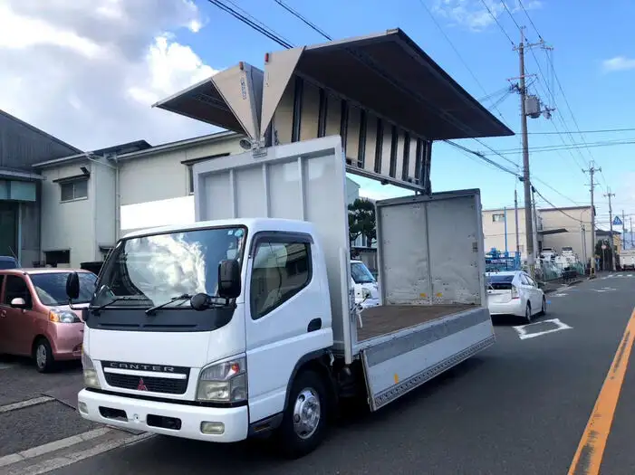 三菱 キャンター 小型 ウイング パワーゲート PA-FE83DGNの中古トラック画像11