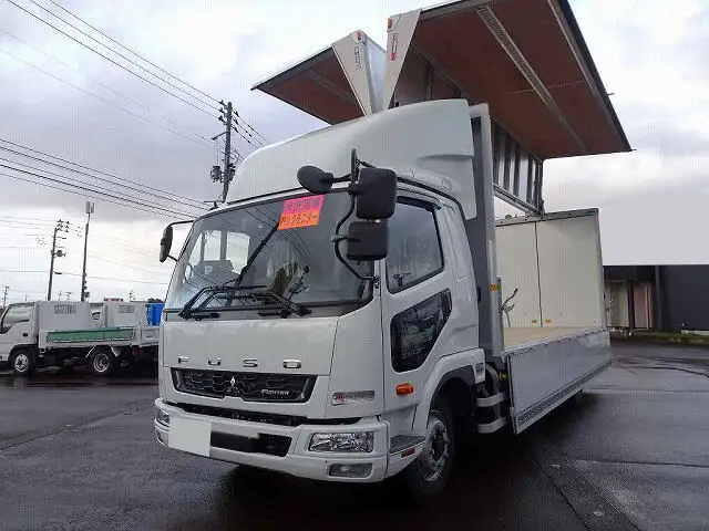三菱 ファイター 中型/増トン ウイング エアサス ベッドの中古トラック画像1