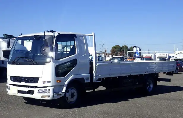 三菱 ファイター 中型/増トン 平ボディ ベッド 2KG-FK62Fの中古トラック画像1