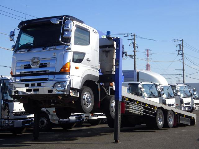 三菱 スーパーグレート 大型 車両重機運搬 4段クレーン ラジコン の中古トラック【車両No.142409】