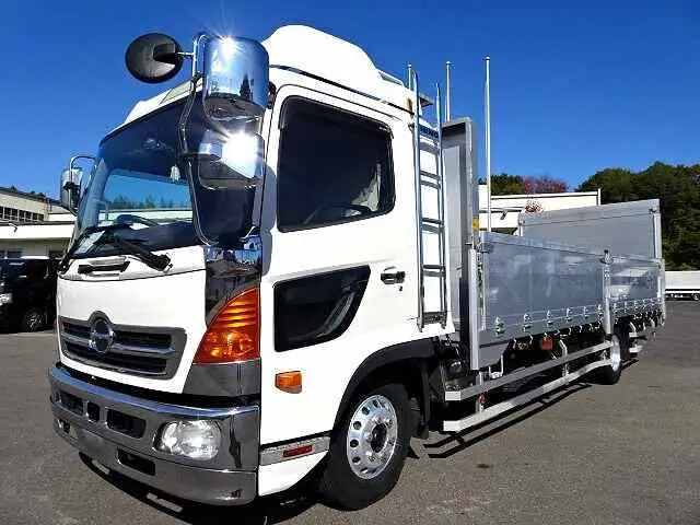 日野 レンジャー 中型/増トン 平ボディ 床鉄板 アルミブロックの中古トラック画像1