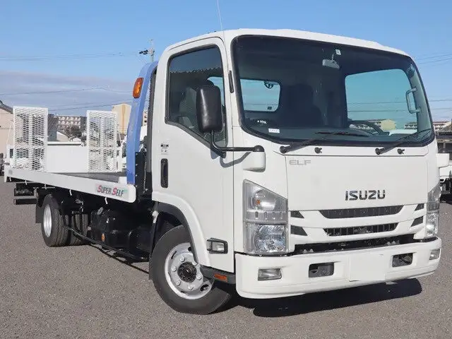いすゞ エルフ 小型 車両重機運搬 ラジコン ウインチの中古トラック画像2
