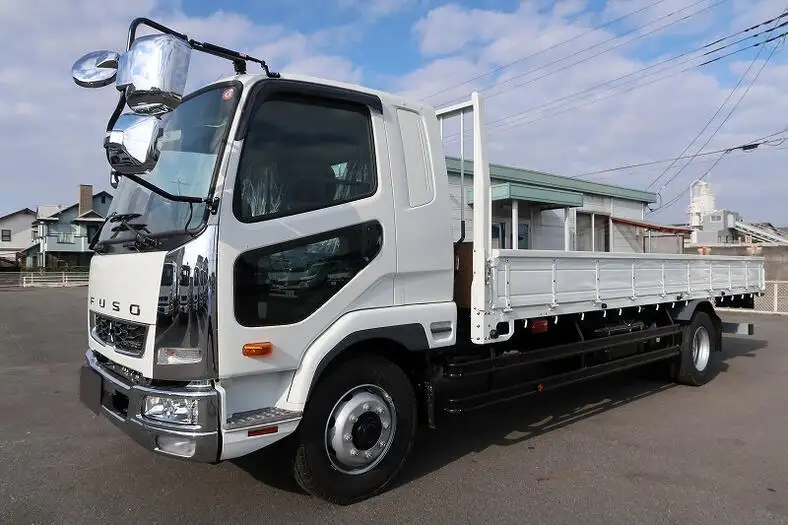 三菱 ファイター 中型/増トン 平ボディ ベッド 2KG-FK62FZの中古トラック画像1