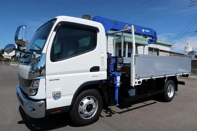 三菱 キャンター 小型 クレーン付 アルミブロック 4段の中古トラック画像1