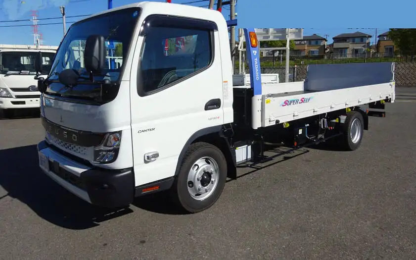 三菱 キャンター 小型 車両重機運搬 ラジコン ウインチの中古トラック画像1