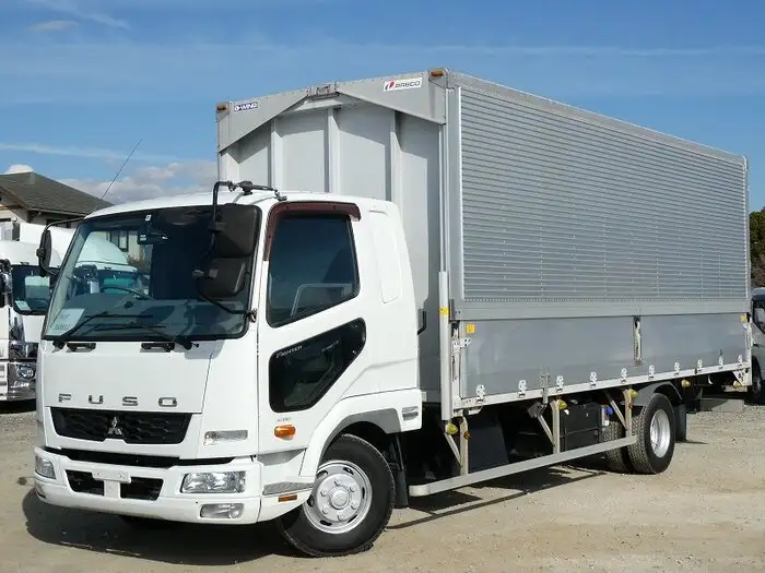三菱 ファイター 中型/増トン ウイング ベッド TKG-FK61Fの中古トラック画像1