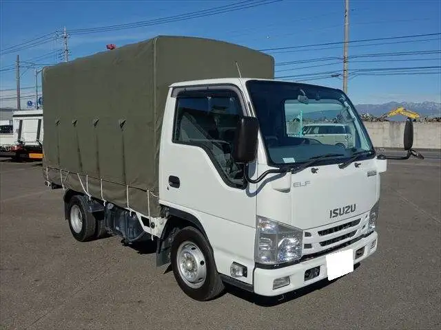 いすゞ エルフ 小型 平ボディ 幌 TRG-NJR85Aの中古トラック画像2
