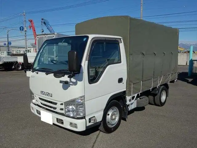 いすゞ エルフ 小型 平ボディ 幌 TRG-NJR85Aの中古トラック画像1