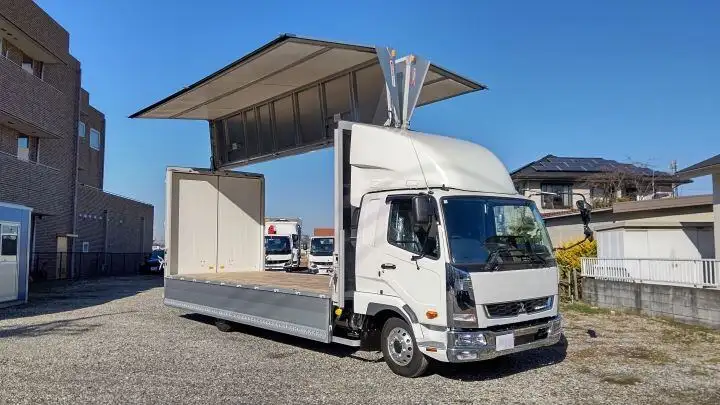 三菱 ファイター 中型/増トン ウイング エアサス ベッドの中古トラック画像12