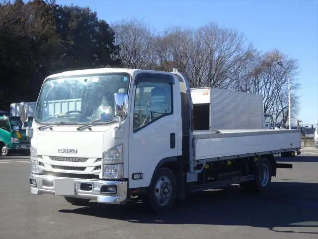 いすゞ エルフ 小型 平ボディ 床鉄板 アルミブロックの中古トラック画像1