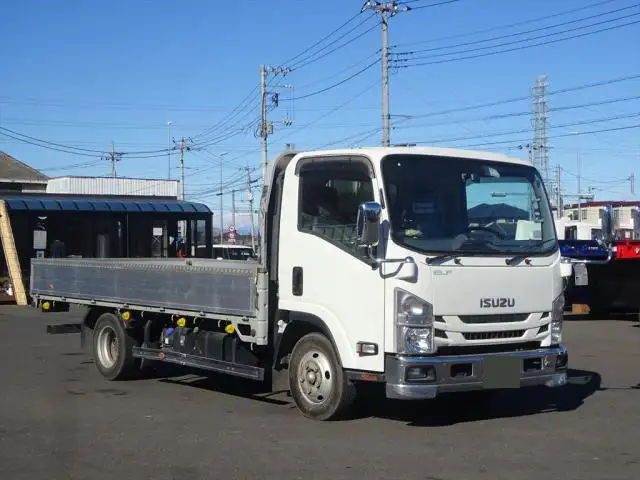 いすゞ エルフ 小型 平ボディ 床鉄板 アルミブロックの中古トラック画像2