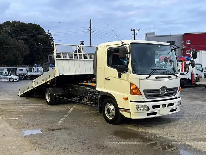日野 レンジャー 中型/増トン 車両重機運搬 ベッド TKG-FD7JKAAの中古トラック画像2