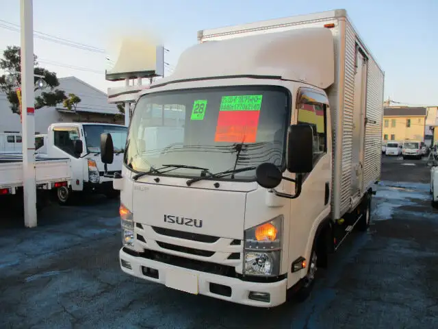 いすゞ エルフ 小型 アルミバン サイドドア TRG-NLR85ANの中古トラック画像1