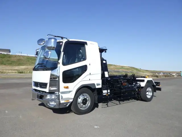 三菱 ファイター 中型/増トン アームロール ツインホイスト ベッド の中古トラック【車両No.159336】