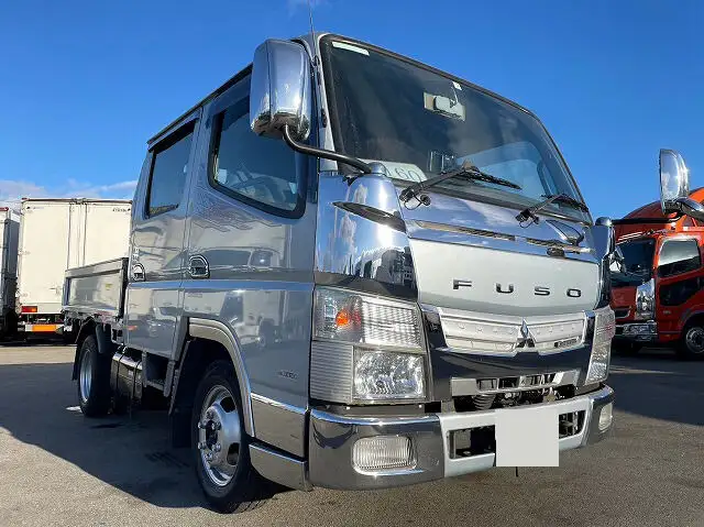 三菱 キャンター 小型 平ボディ Wキャブ 床鉄板の中古トラック画像1