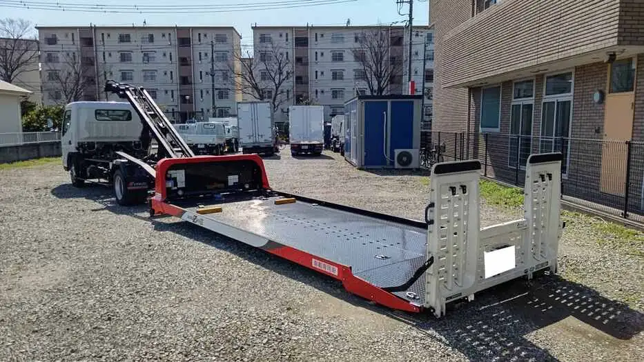 三菱 キャンター 小型 車両重機運搬 ラジコン ウインチの中古トラック画像6
