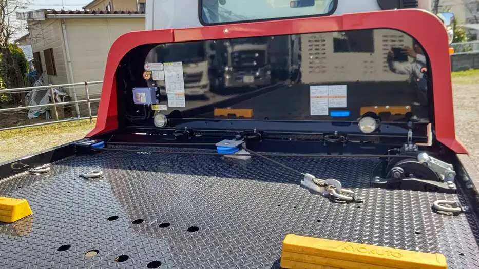 三菱 キャンター 小型 車両重機運搬 ラジコン ウインチの中古トラック画像12