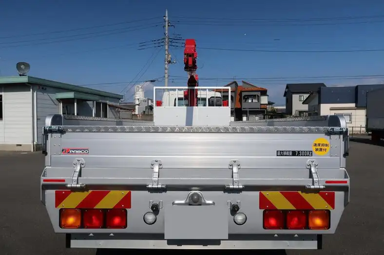 三菱 ファイター 中型/増トン 車両重機運搬 4段クレーン ラジコンの中古トラック画像6