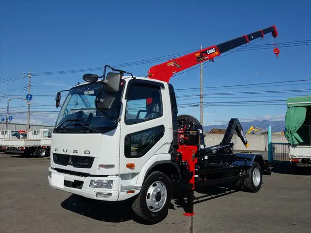 三菱 ファイター 中型/増トン アームロール クレーン付き ツインホイストの中古トラック画像4