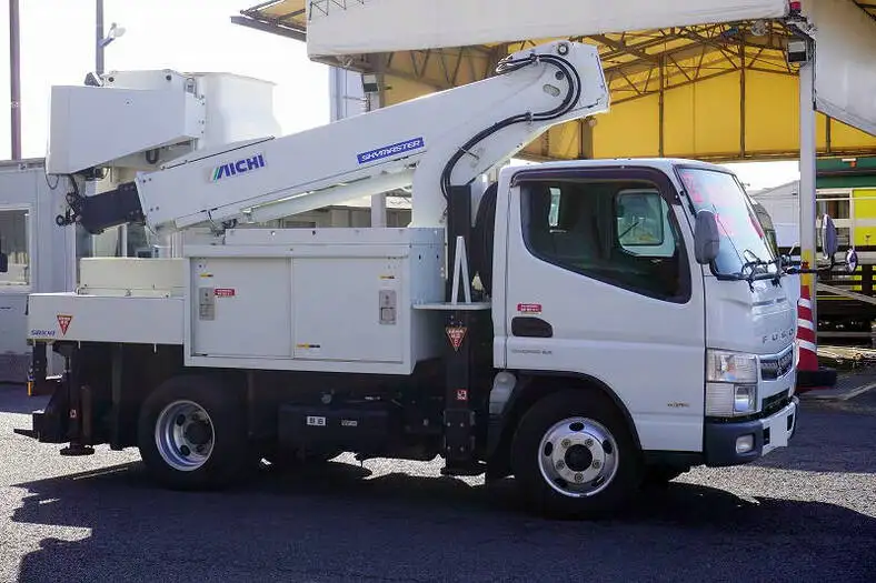 三菱 キャンター 小型 高所・建柱車 高所作業車 電工仕様の中古トラック画像2