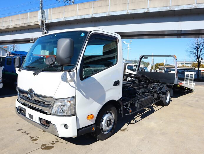 日野 デュトロ 小型 車両重機運搬 セーフティーローダー 2KG-XZU720M