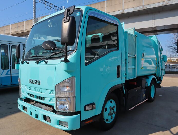 いすゞ エルフ 小型 パッカー車(塵芥車) 巻き込み式 回転ダンプ式｜画像1