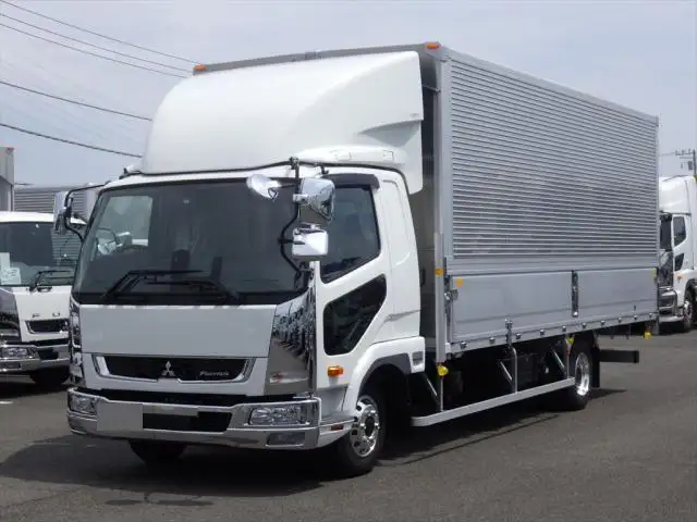 三菱 ファイター 中型/増トン ウイング エアサス ベッドの中古トラック画像1