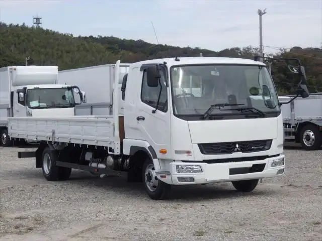 三菱 ファイター 中型/増トン 平ボディ ベッド 2KG-FK62Fの中古トラック画像2