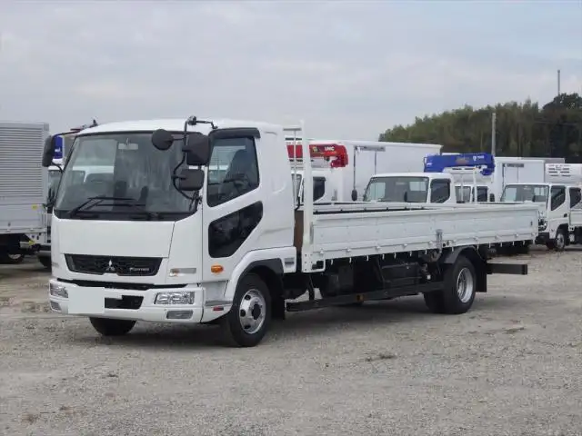 三菱 ファイター 中型/増トン 平ボディ ベッド 2KG-FK62Fの中古トラック画像1