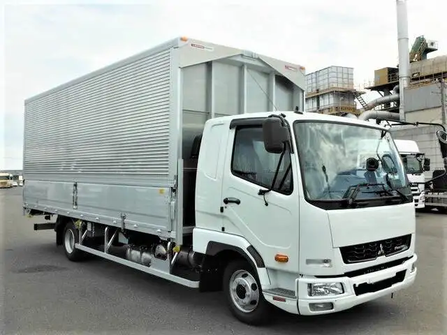 三菱 ファイター 中型/増トン ウイング ベッド 2KG-FK62Fの中古トラック画像2