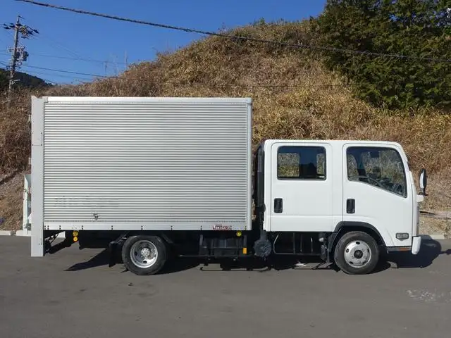 いすゞ エルフ 小型 アルミバン Wキャブ パワーゲートの中古トラック画像2
