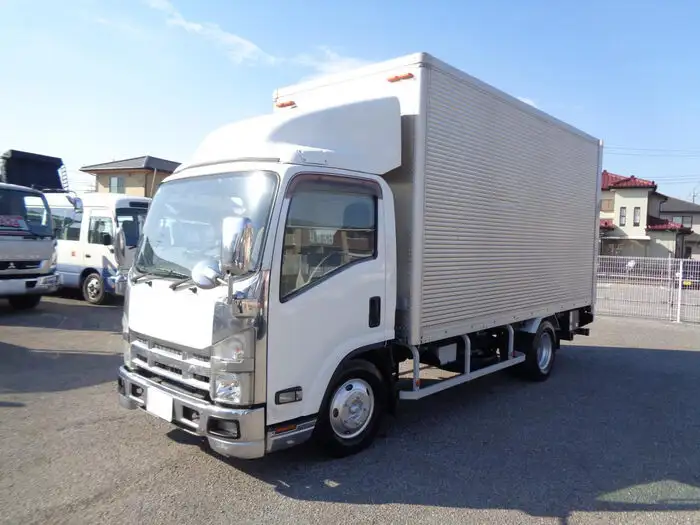 いすゞ エルフ 小型 アルミバン パワーゲート TKG-NMR85Nの中古トラック画像1