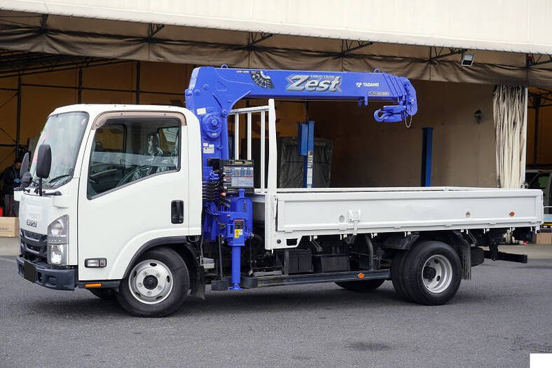 いすゞ エルフ 小型 クレーン付 標準ロング