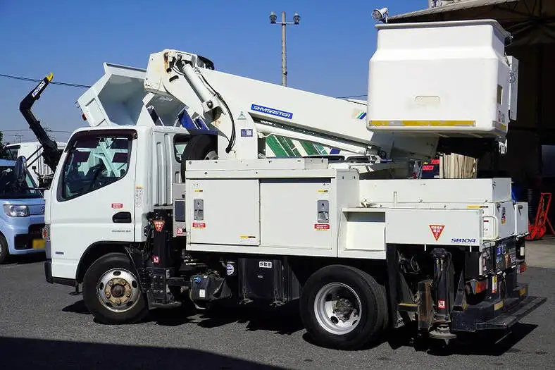 三菱 キャンター 小型 高所・建柱車 高所作業車 電工仕様の中古トラック画像4