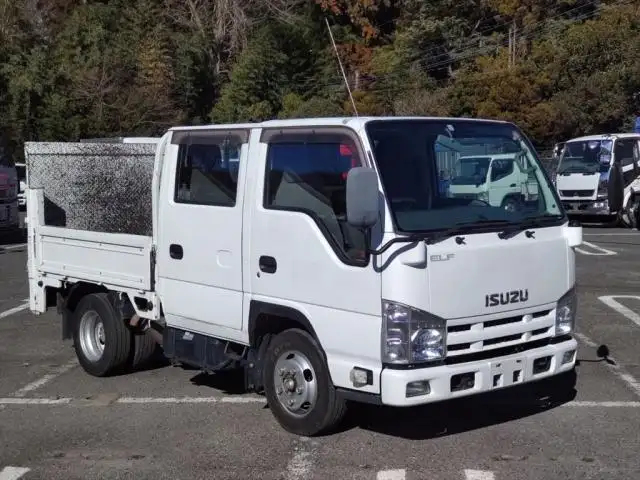 いすゞ エルフ 小型 平ボディ Wキャブ パワーゲートの中古トラック画像2