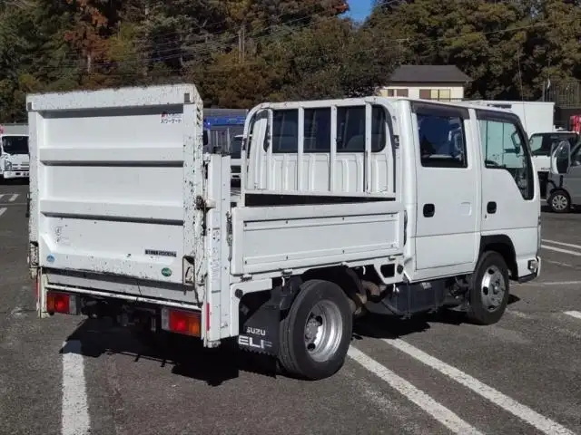 いすゞ エルフ 小型 平ボディ Wキャブ パワーゲートの中古トラック画像3