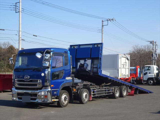 日産UD クオン 大型 車両重機運搬 セーフティーローダー ADG