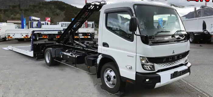 三菱 キャンター 小型 車両重機運搬 ラジコン ウインチの中古トラック画像1