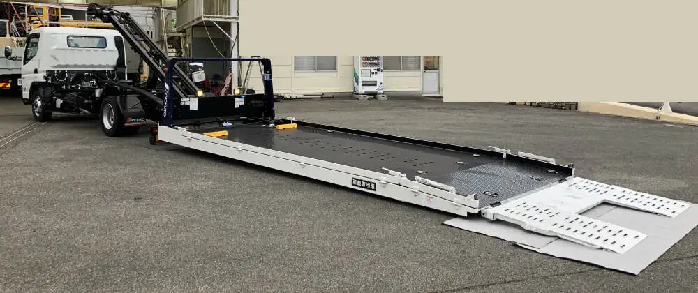 三菱 キャンター 小型 車両重機運搬 ラジコン ウインチの中古トラック画像6