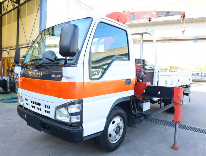いすゞ エルフ 小型 クレーン付 標準ロング