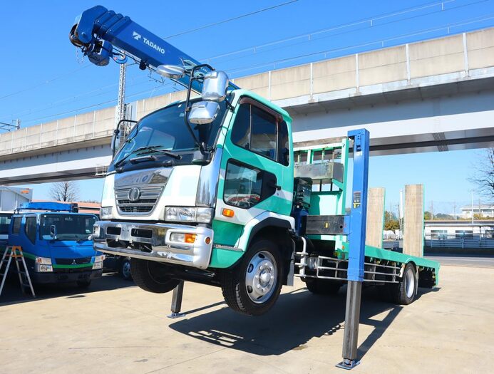 日産UD コンドル 中型/増トン 車両重機運搬 4段クレーン ラジコン｜画像1