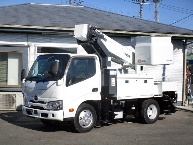 日野 デュトロ 小型 高所・建柱車 高所作業車 2RG-XZU600X